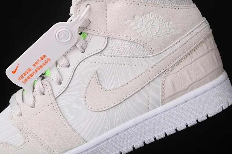 All Categories Air Jordan Jordan Series Basketball Shoes Air Jordan 1 Mid Differentiated Versions Air Jordan 1 Mid AJ1 Joe 1 Sea Salt Fluorescent Green CV3018-001